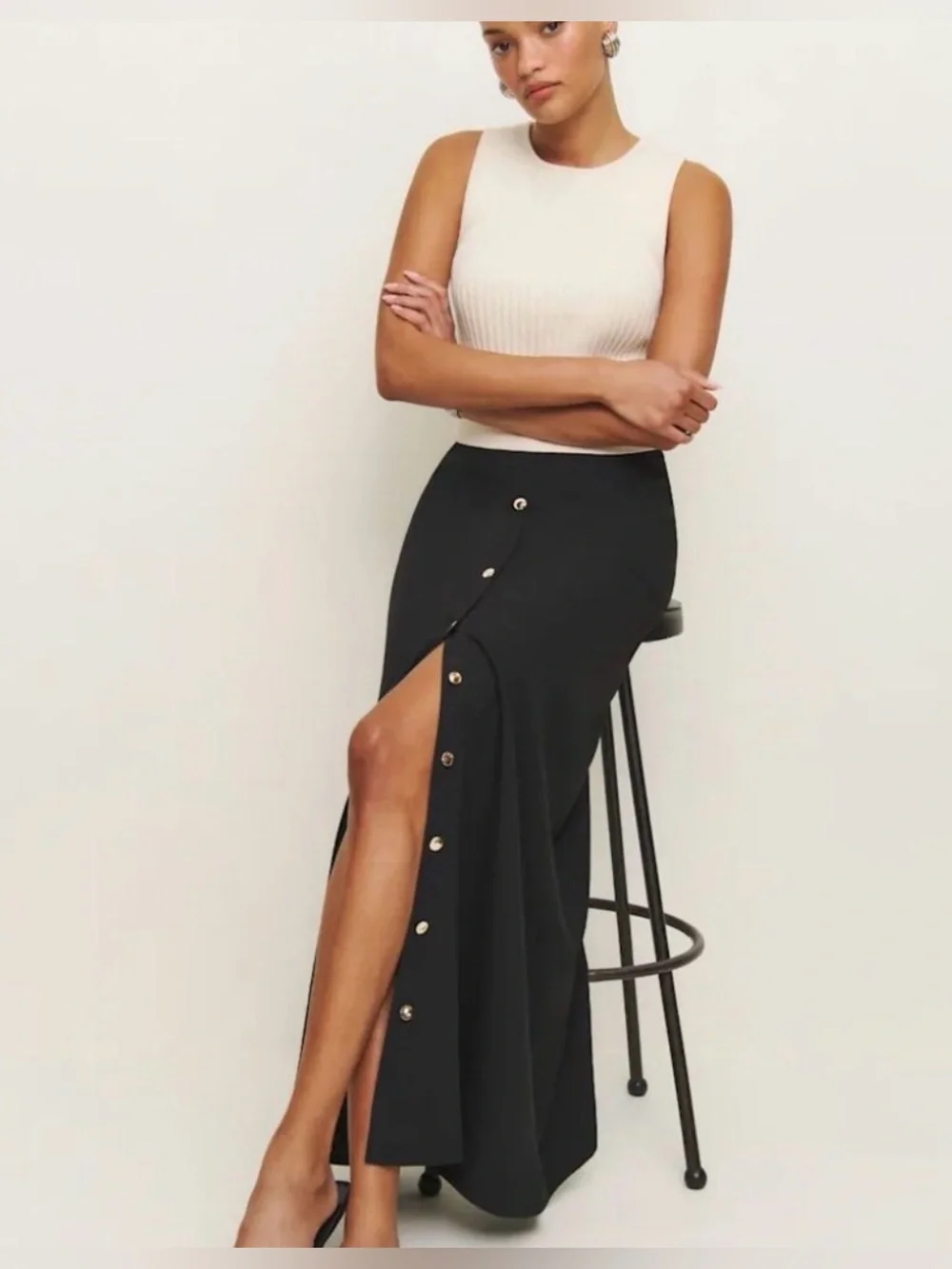 Reformation Andi Low Waist Maxi Skirt NWT